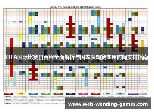 FIFA国际比赛日赛程全面解析与国家队观赛实用时间安排指南